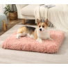 Cat/Dog Bed Soft Plush Shaggy Fabric Rainbow Color Warm Fabric